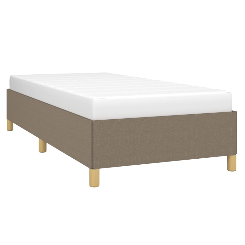 Bedframe zonder matras 90x190 cm stof taupe is nu te koop bij PeponiXL, paradijselijk wonen!