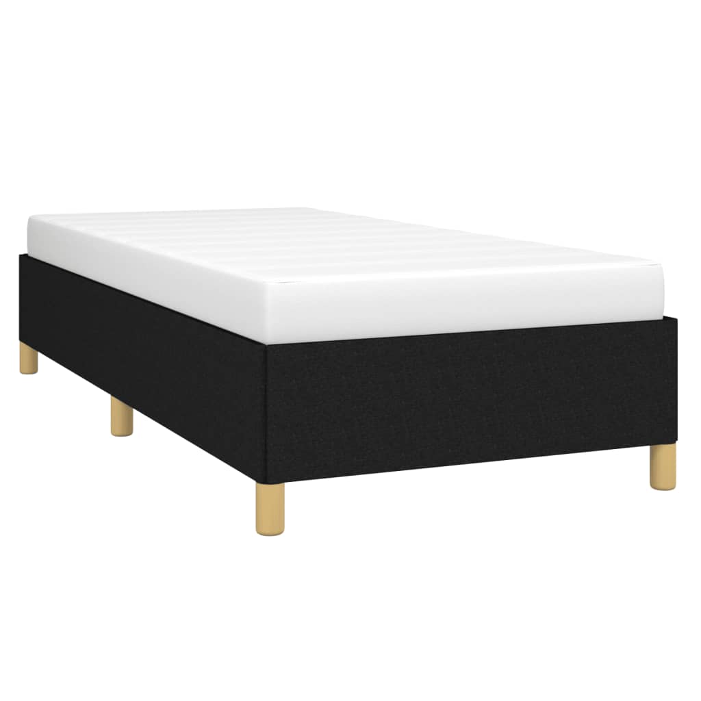 Bedframe zonder matras 100x200 cm stof zwart is nu te koop bij PeponiXL, paradijselijk wonen!