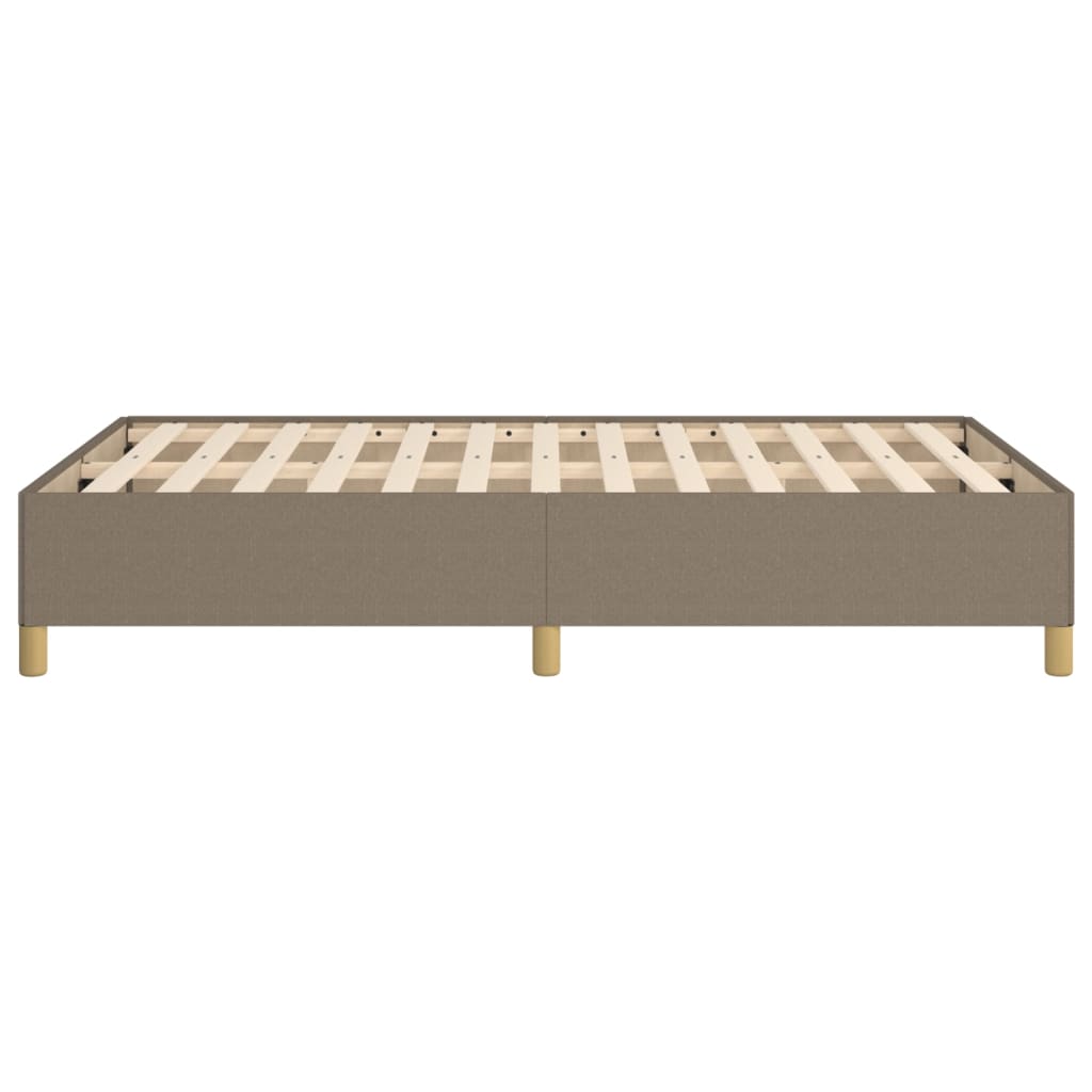 Bedframe zonder matras 120x200 cm stof taupe is nu te koop bij PeponiXL, paradijselijk wonen!