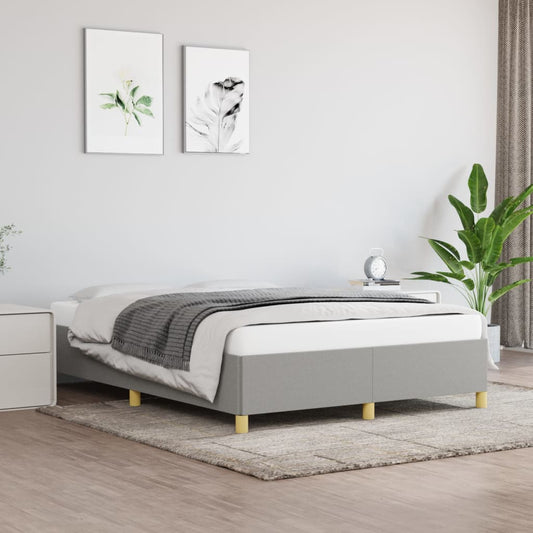Bedframe zonder matras stof lichtgrijs 140x200 cm is nu te koop bij PeponiXL, paradijselijk wonen!