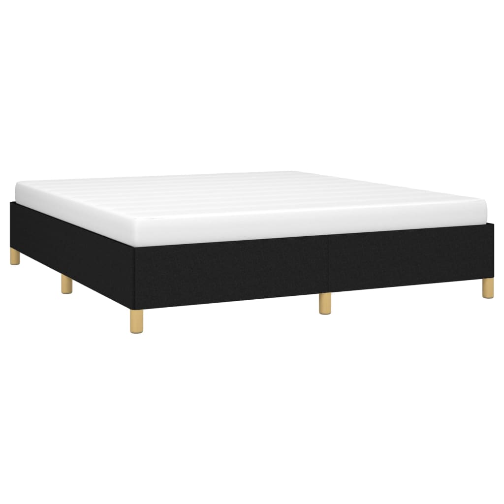 Bedframe zonder matras stof zwart 180x200 cm is nu te koop bij PeponiXL, paradijselijk wonen!