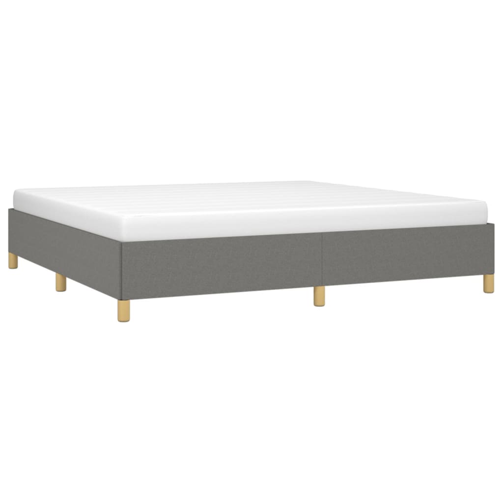 Bedframe zonder matras stof donkergrijs 200x200 cm is nu te koop bij PeponiXL, paradijselijk wonen!
