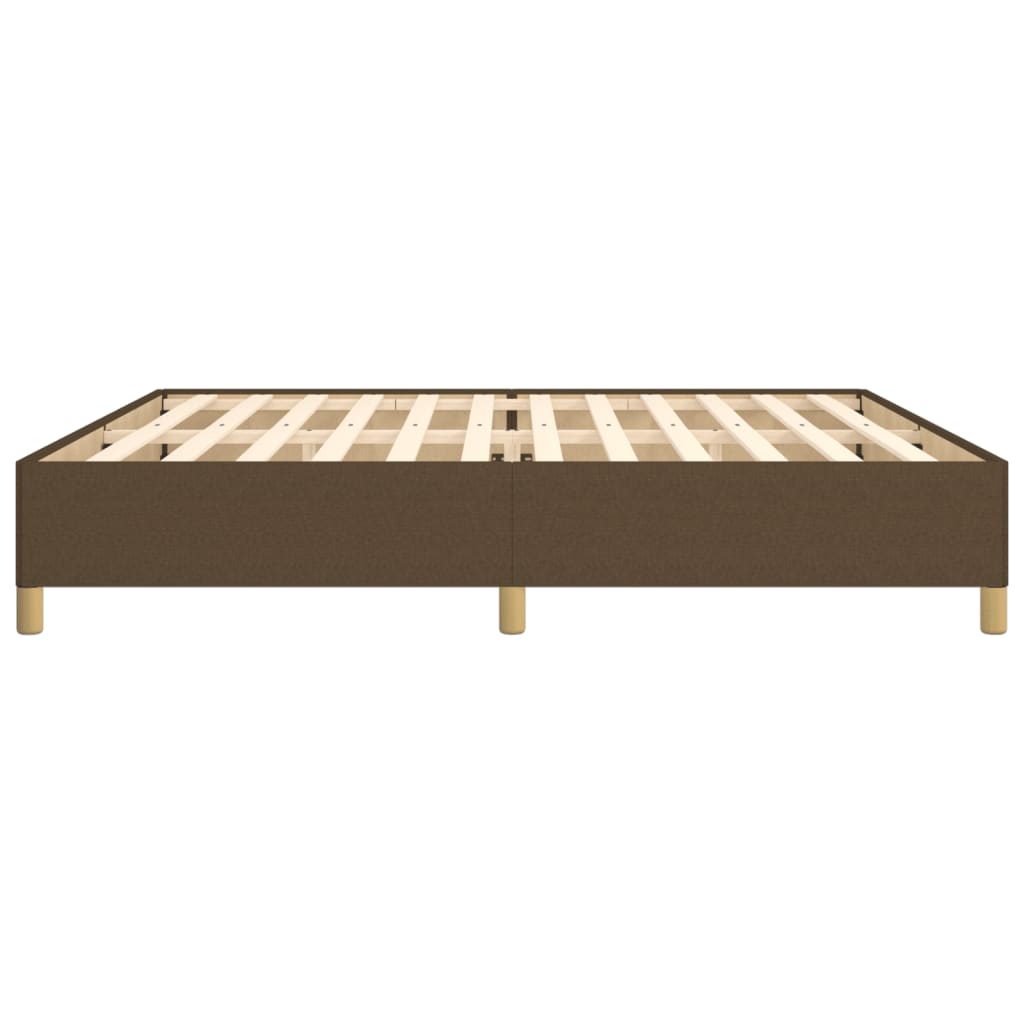 Bedframe zonder matras stof donkerbruin 200x200 cm is nu te koop bij PeponiXL, paradijselijk wonen!