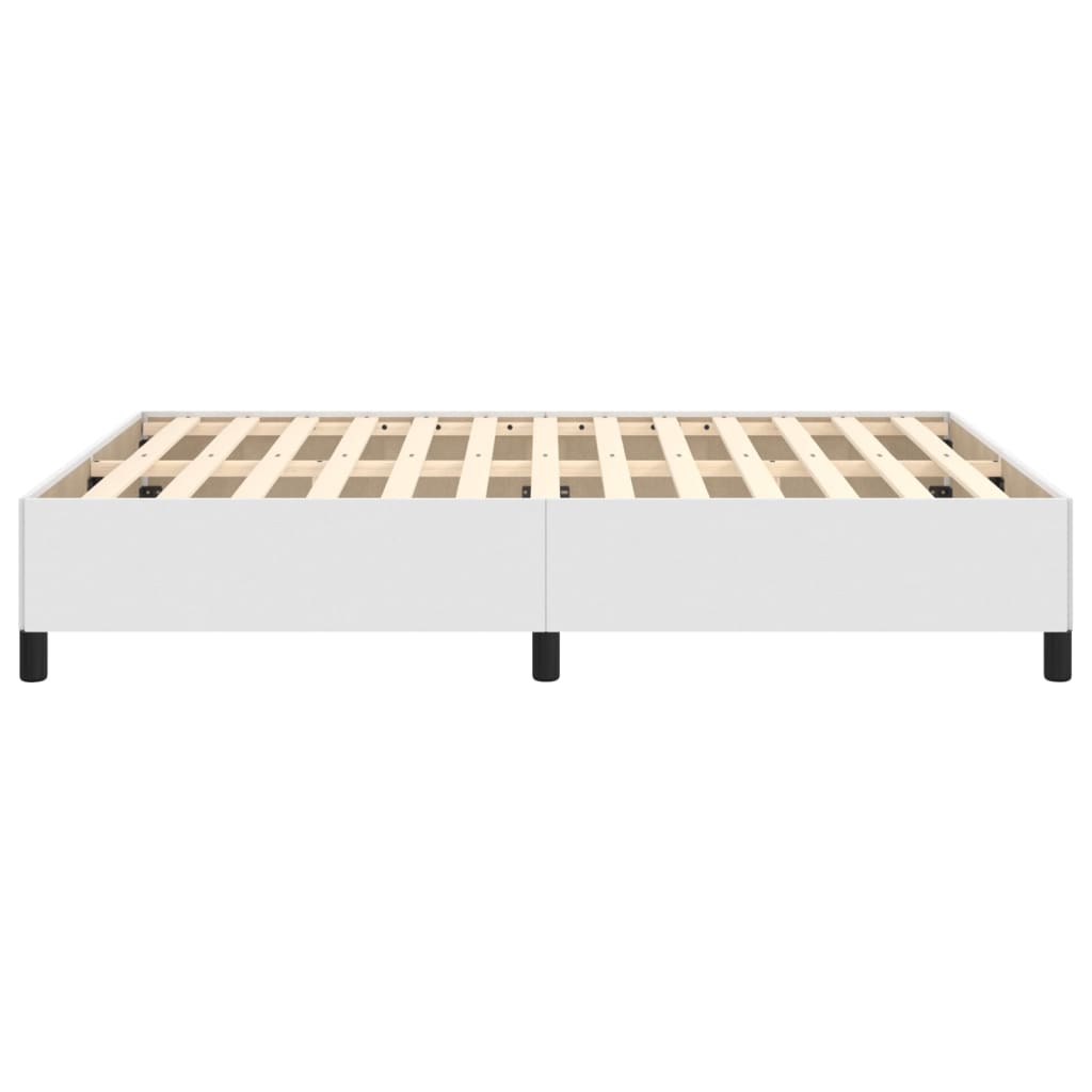 Bedframe kunstleer wit 140x190 cm is nu te koop bij PeponiXL, paradijselijk wonen!