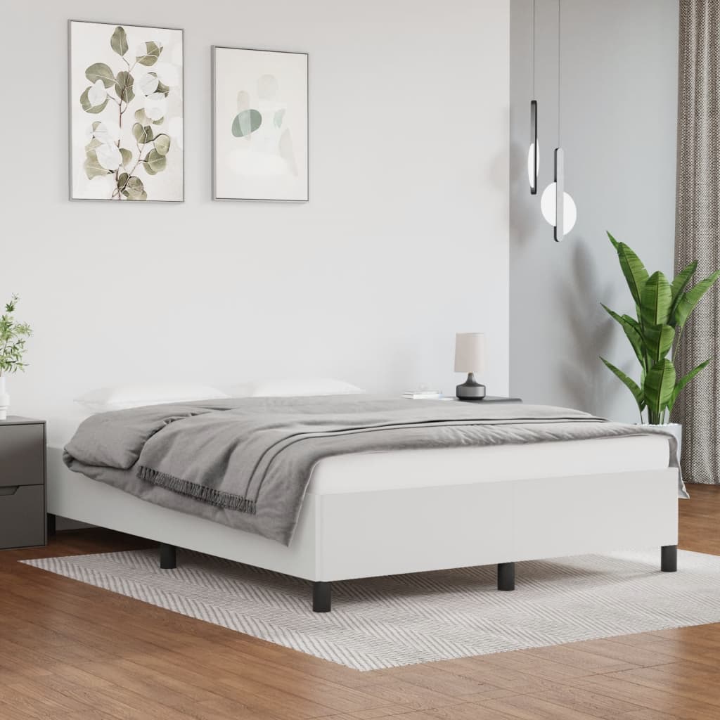 Bedframe kunstleer wit 140x190 cm is nu te koop bij PeponiXL, paradijselijk wonen!