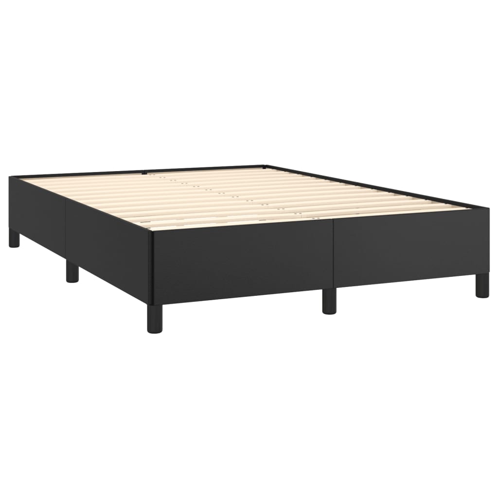 Bedframe kunstleer zwart 140x200 cm is nu te koop bij PeponiXL, paradijselijk wonen!