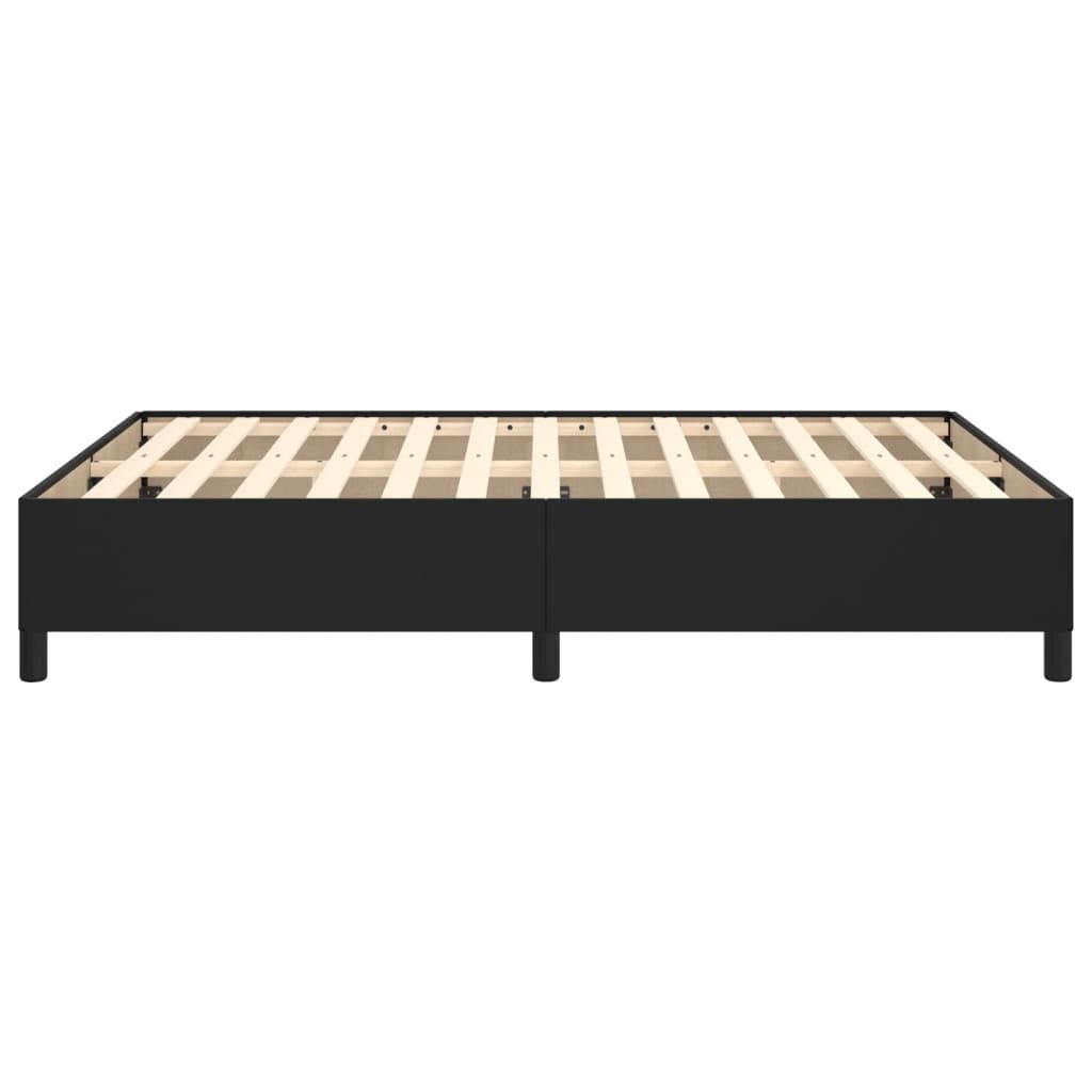 Bedframe kunstleer zwart 140x200 cm is nu te koop bij PeponiXL, paradijselijk wonen!