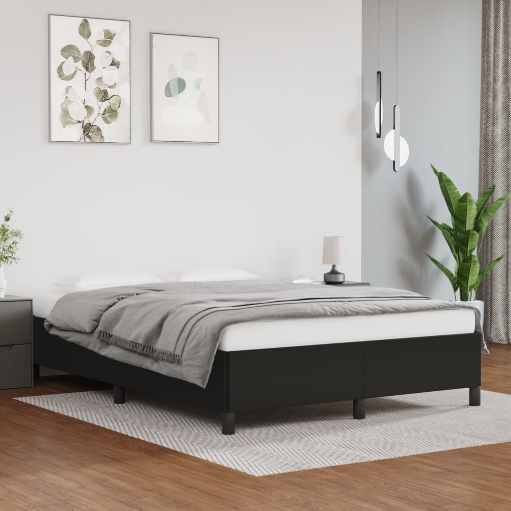 Bedframe kunstleer zwart 140x200 cm is nu te koop bij PeponiXL, paradijselijk wonen!