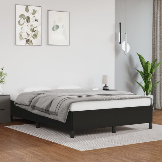 Bedframe kunstleer zwart 140x200 cm is nu te koop bij PeponiXL, paradijselijk wonen!