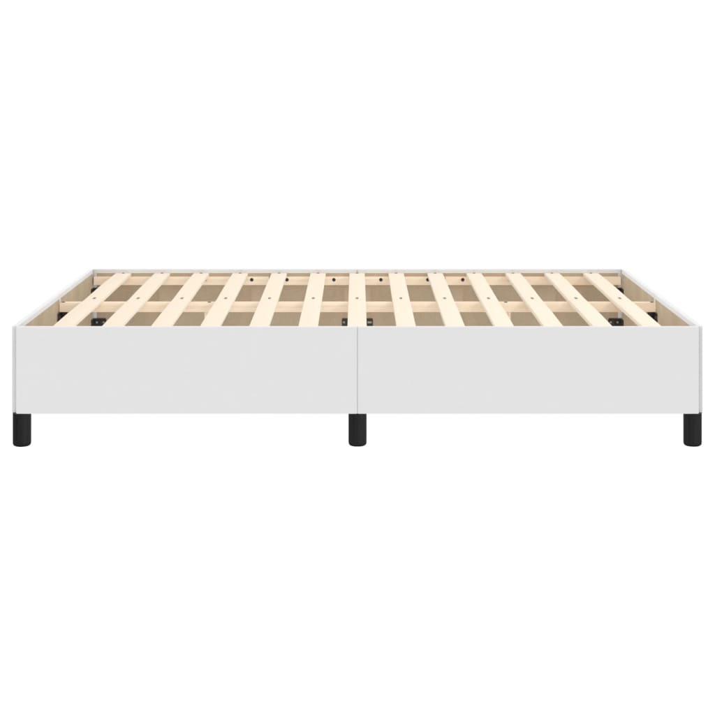 Bedframe kunstleer wit 140x200 cm is nu te koop bij PeponiXL, paradijselijk wonen!