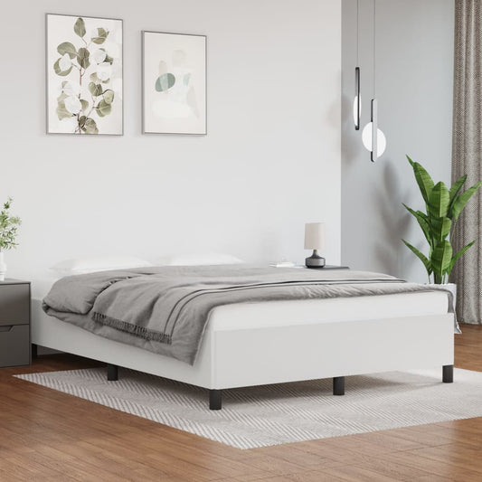 Bedframe kunstleer wit 140x200 cm is nu te koop bij PeponiXL, paradijselijk wonen!