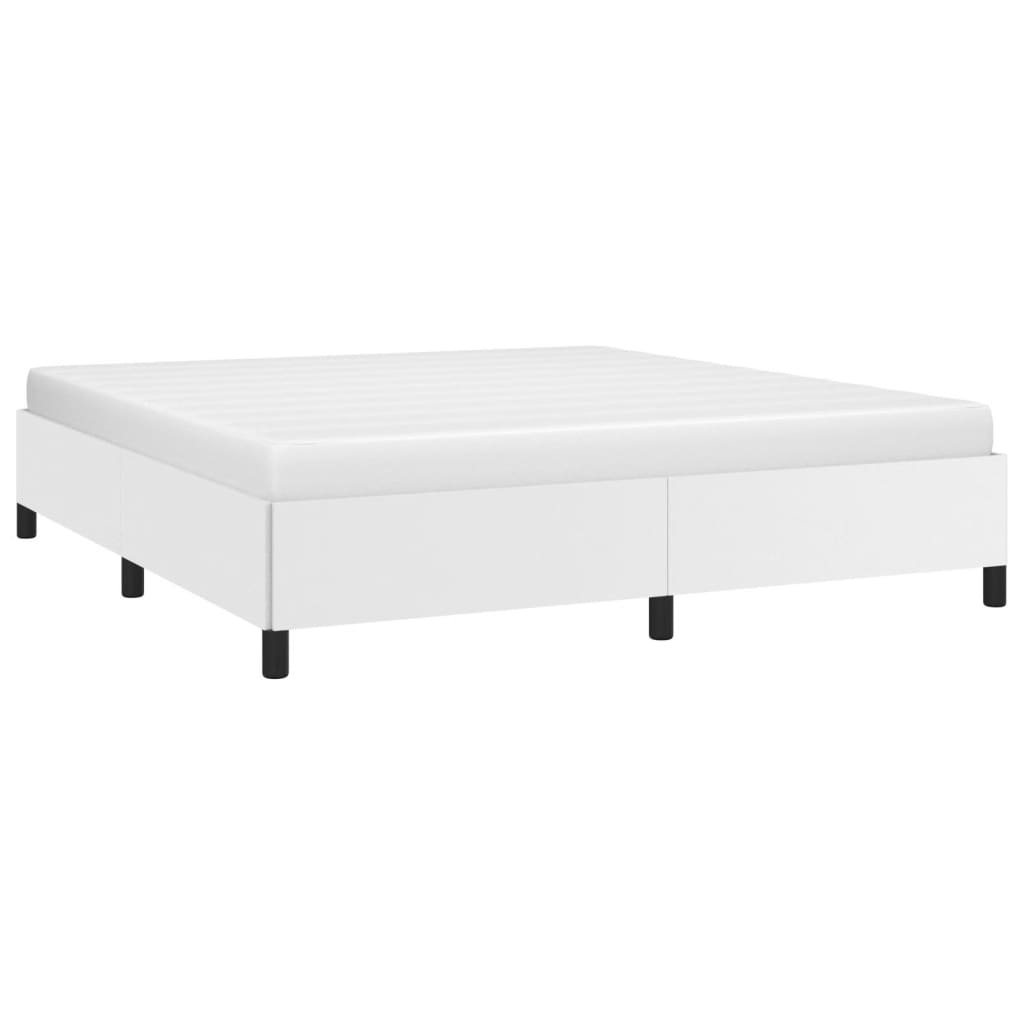 Bedframe kunstleer wit 160x200 cm is nu te koop bij PeponiXL, paradijselijk wonen!