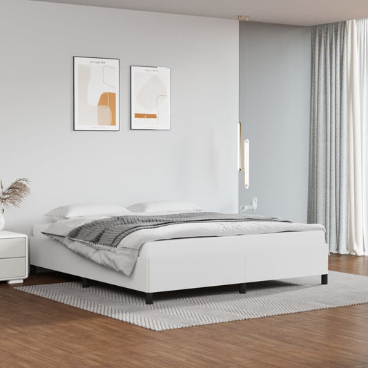 Bedframe kunstleer wit 180x200 cm is nu te koop bij PeponiXL, paradijselijk wonen!