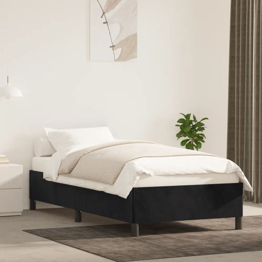 Bedframe fluweel zwart 80x200 cm is nu te koop bij PeponiXL, paradijselijk wonen!