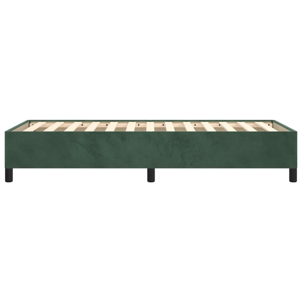 Bedframe zonder matras 80x200 cm fluweel donkergroen is nu te koop bij PeponiXL, paradijselijk wonen!