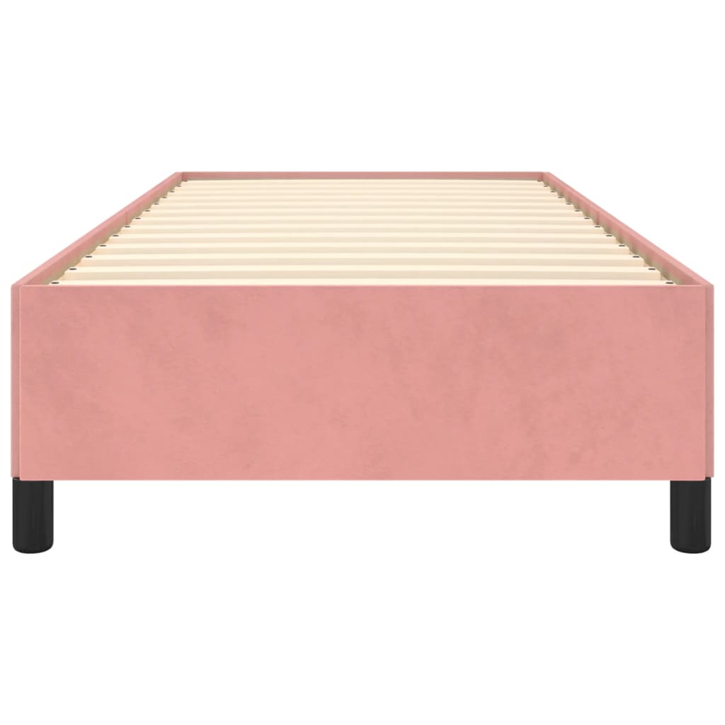 Bedframe fluweel roze 80x200 cm is nu te koop bij PeponiXL, paradijselijk wonen!