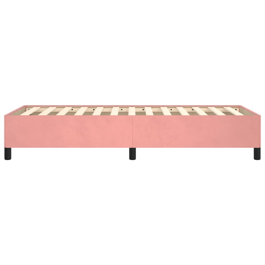 Bedframe fluweel roze 80x200 cm is nu te koop bij PeponiXL, paradijselijk wonen!