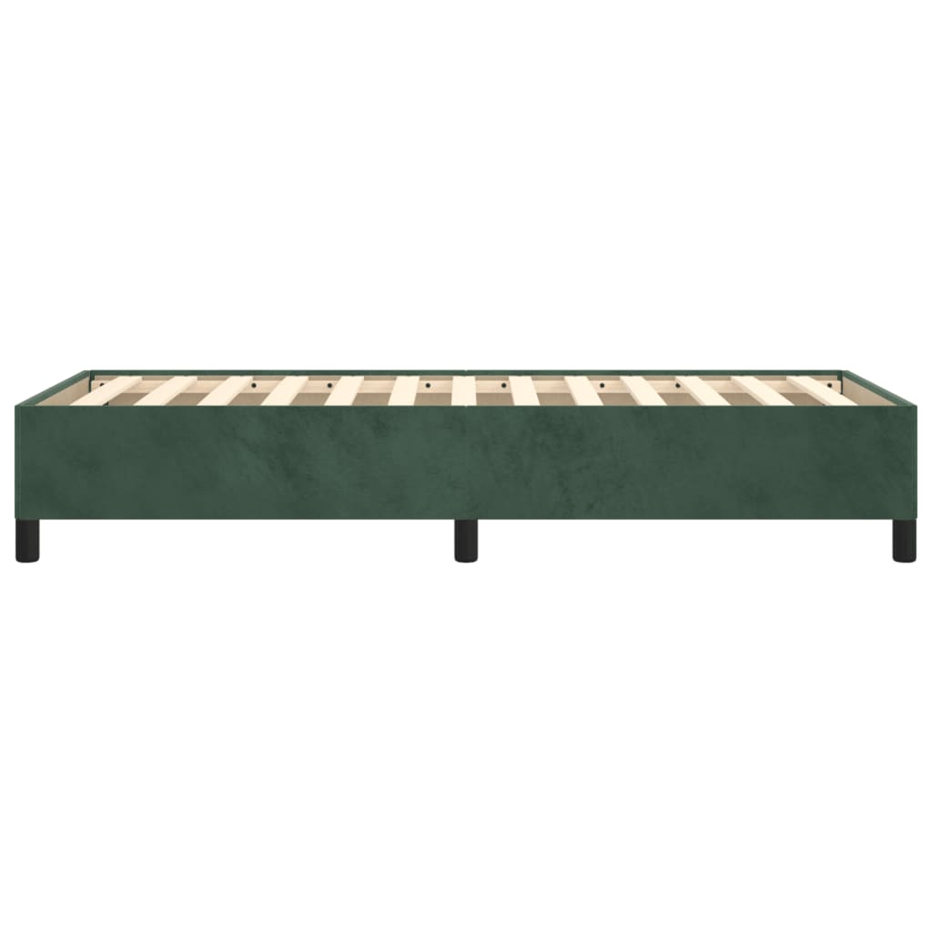 Bedframe zonder matras 100x200 cm fluweel donkergroen is nu te koop bij PeponiXL, paradijselijk wonen!