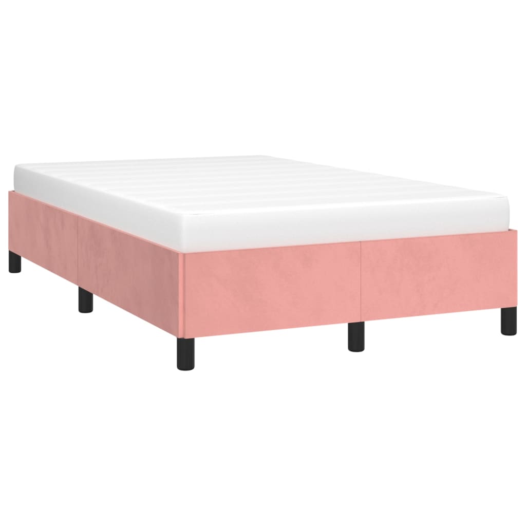 Bedframe fluweel roze 120x200 cm is nu te koop bij PeponiXL, paradijselijk wonen!