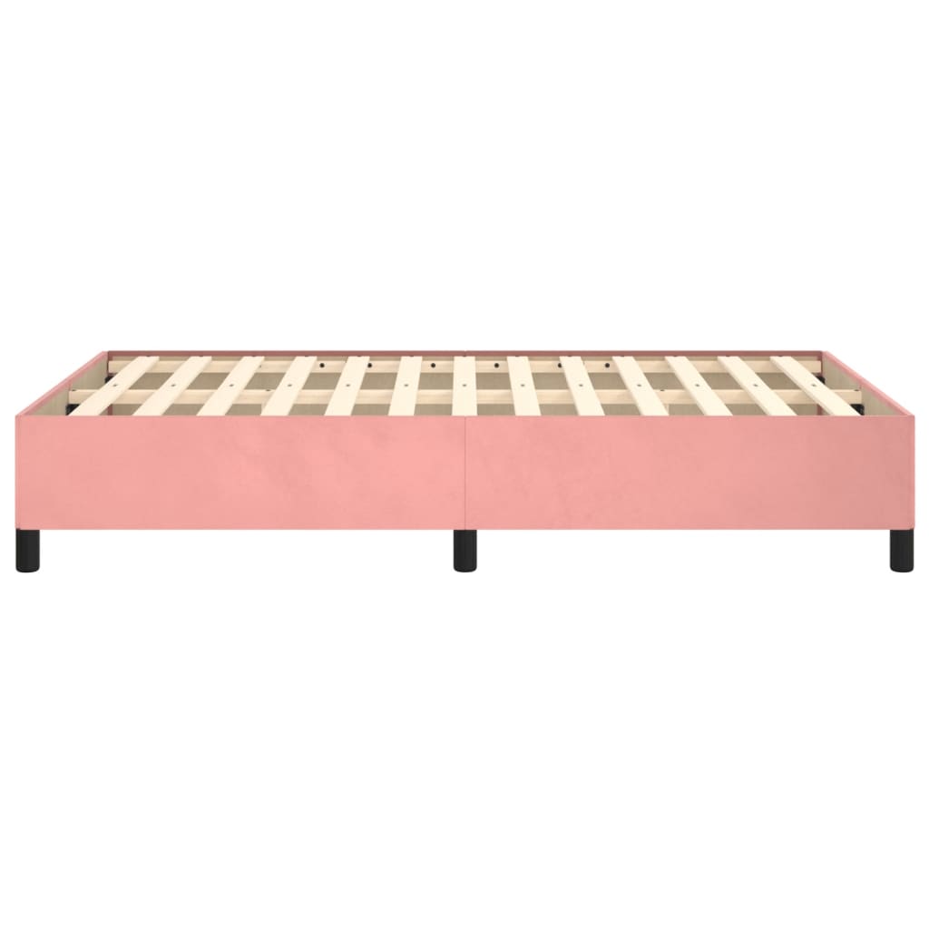 Bedframe fluweel roze 120x200 cm is nu te koop bij PeponiXL, paradijselijk wonen!