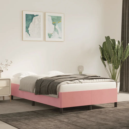 Bedframe fluweel roze 120x200 cm is nu te koop bij PeponiXL, paradijselijk wonen!