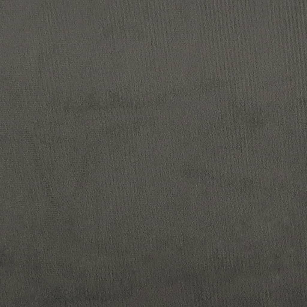 Bedframe zonder matras 140x200 cm fluweel donkergrijs is nu te koop bij PeponiXL, paradijselijk wonen!
