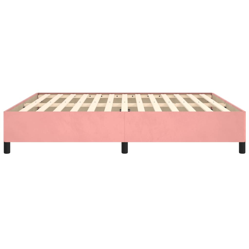 Bedframe fluweel roze 160x200 cm is nu te koop bij PeponiXL, paradijselijk wonen!