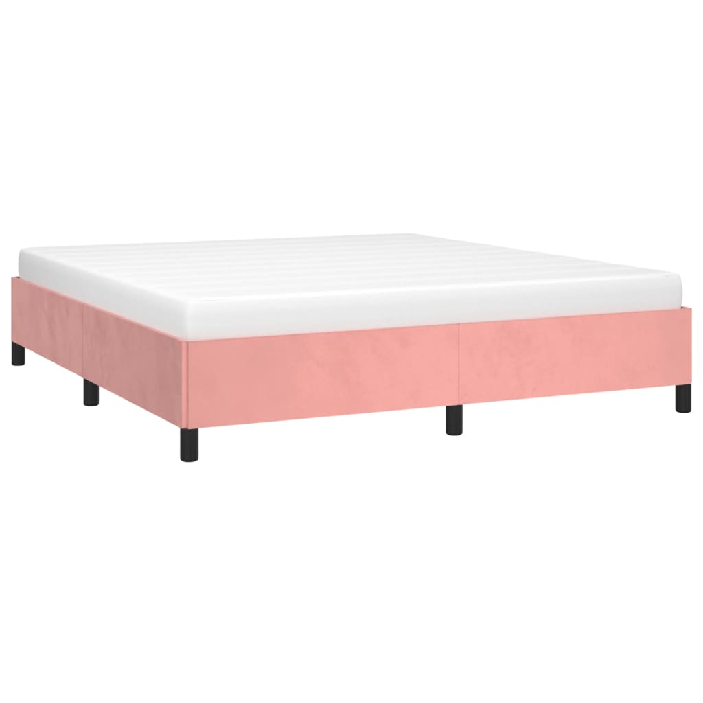 Bedframe fluweel roze 180x200 cm is nu te koop bij PeponiXL, paradijselijk wonen!
