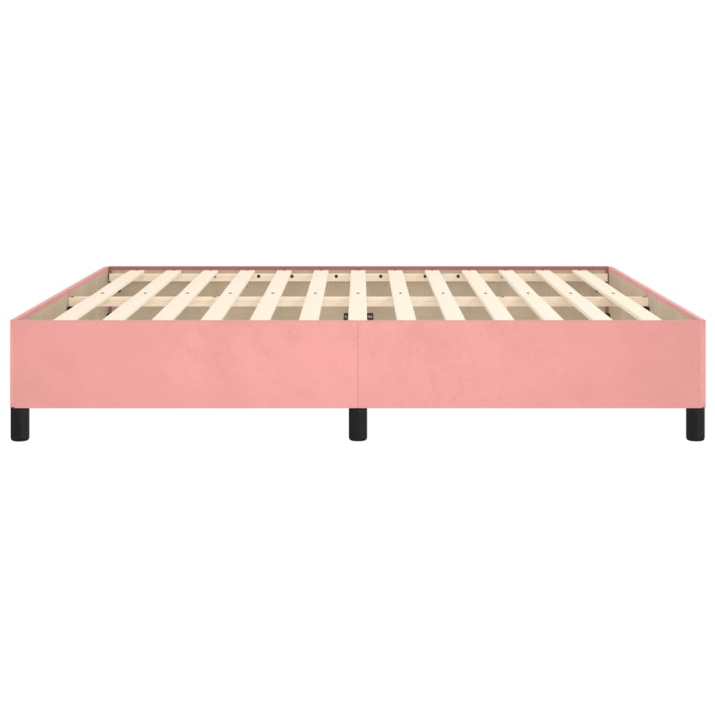 Bedframe fluweel roze 180x200 cm is nu te koop bij PeponiXL, paradijselijk wonen!