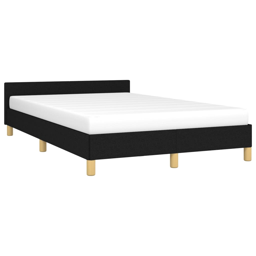 Bedframe zonder matras 120x200 cm stof zwart is nu te koop bij PeponiXL, paradijselijk wonen!