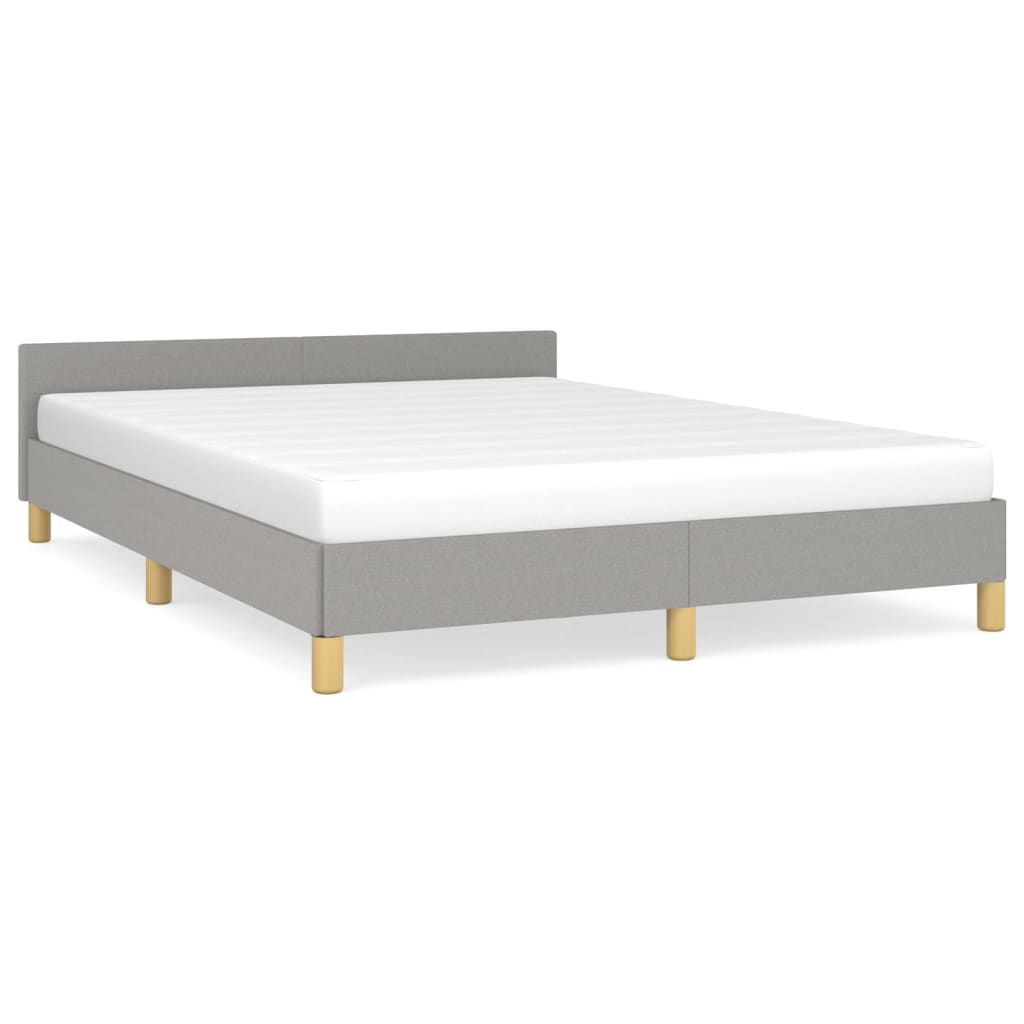 Bedframe zonder matras stof lichtgrijs 140x190 cm is nu te koop bij PeponiXL, paradijselijk wonen!