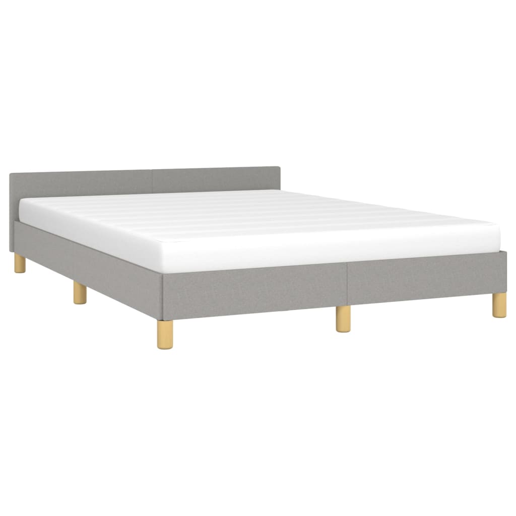 Bedframe zonder matras stof lichtgrijs 140x200 cm is nu te koop bij PeponiXL, paradijselijk wonen!