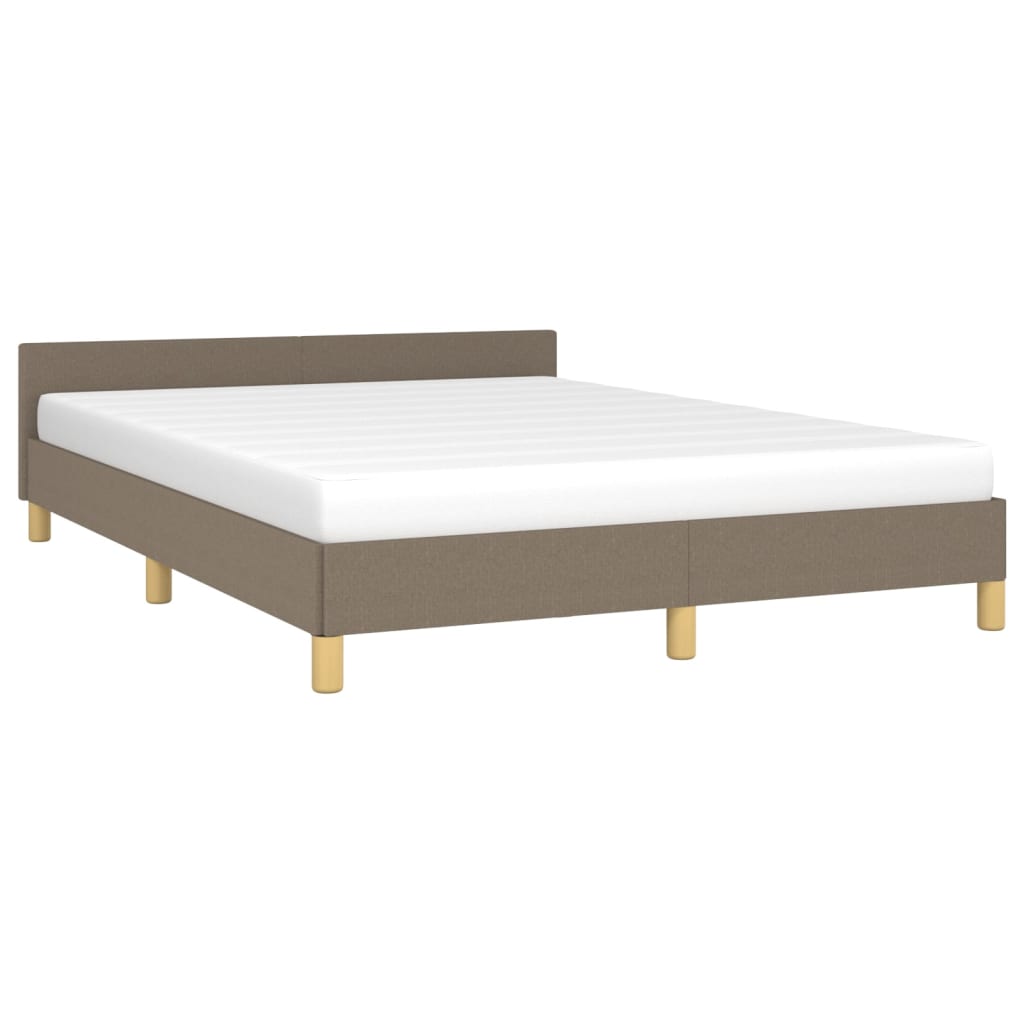 Bedframe zonder matras stof taupe 140x200 cm is nu te koop bij PeponiXL, paradijselijk wonen!