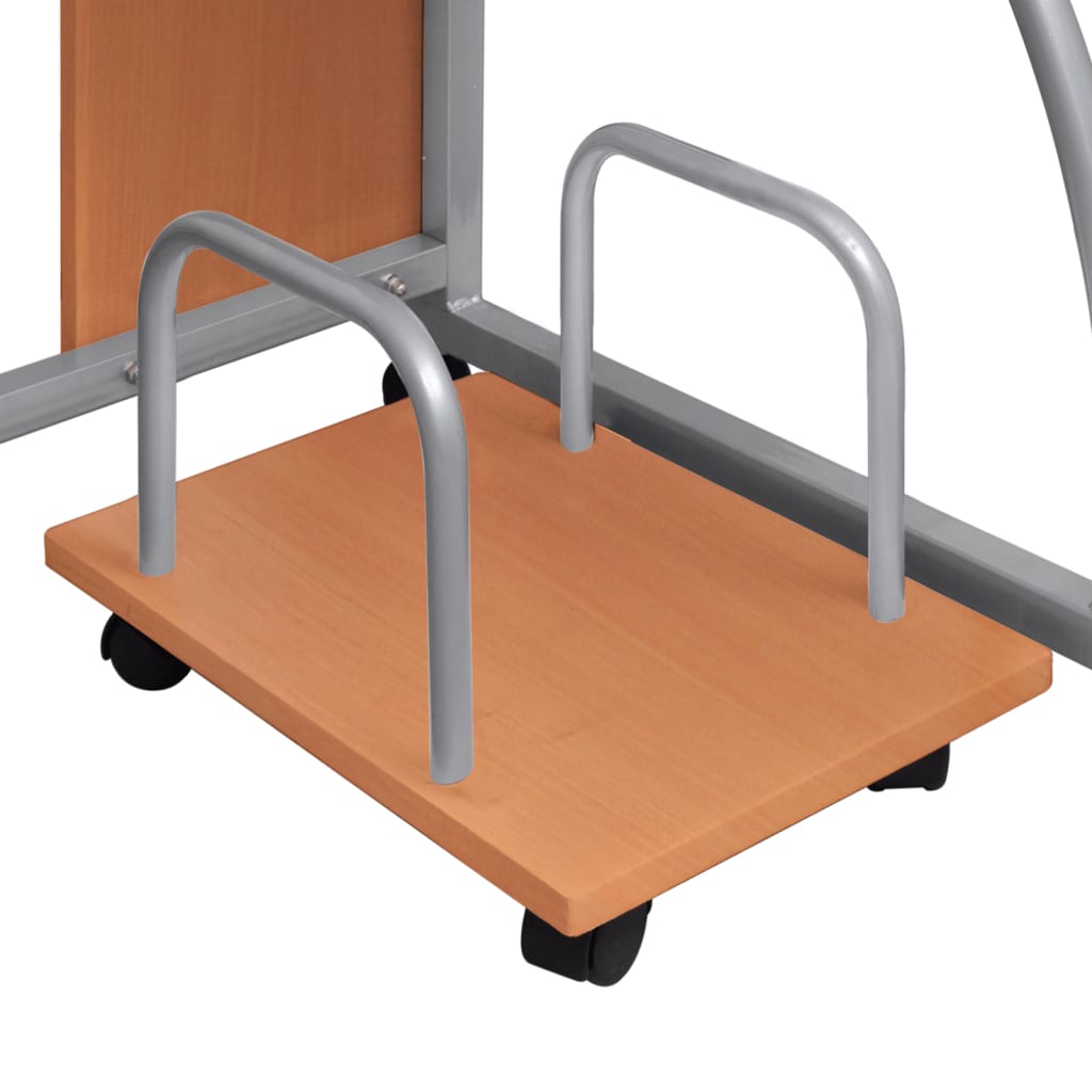 Computerbureau 110x52x88,5 cm bewerkt hout bruin is nu te koop bij PeponiXL, paradijselijk wonen!