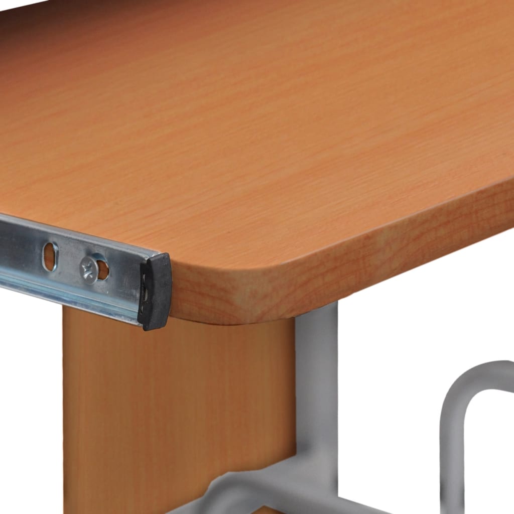 Computerbureau 110x52x88,5 cm bewerkt hout bruin is nu te koop bij PeponiXL, paradijselijk wonen!