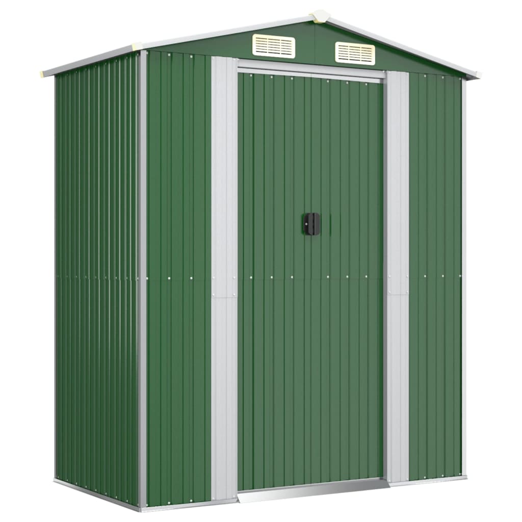 Tuinschuur 192x108x223 cm gegalvaniseerd staal groen is nu te koop bij PeponiXL, paradijselijk wonen!