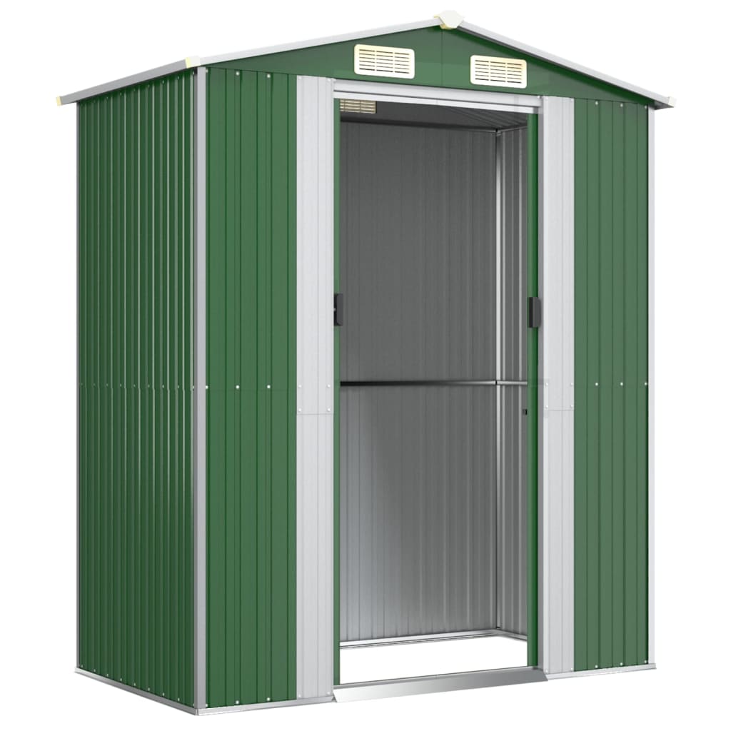Tuinschuur 192x108x223 cm gegalvaniseerd staal groen is nu te koop bij PeponiXL, paradijselijk wonen!