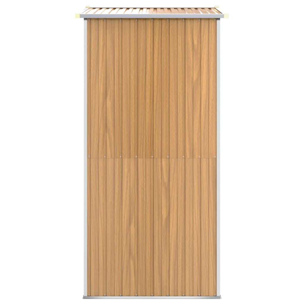 Tuinschuur 192x108x223 cm gegalvaniseerd staal lichtbruin is nu te koop bij PeponiXL, paradijselijk wonen!