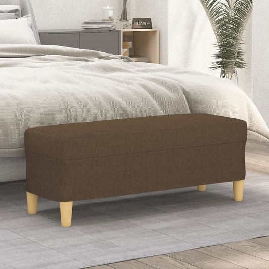Bankje 100x35x41 cm stof bruin is nu te koop bij PeponiXL, paradijselijk wonen!