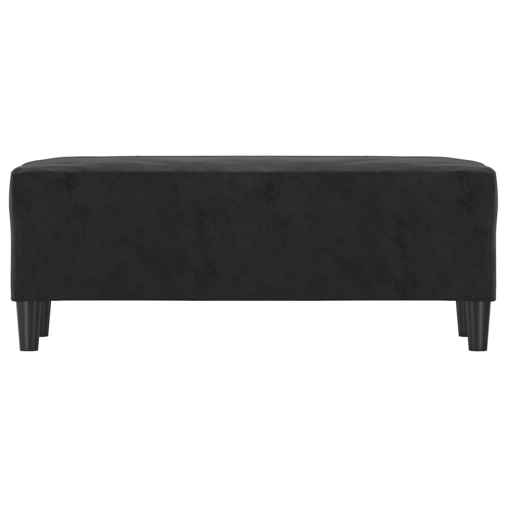 Bankje 100x35x41 cm fluweel zwart is nu te koop bij PeponiXL, paradijselijk wonen!