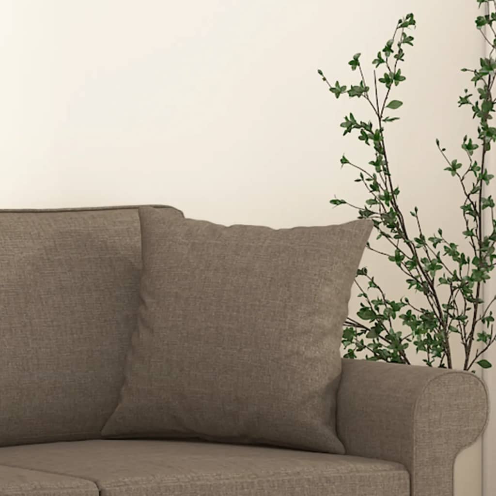 Sierkussens 2 st 40x40 cm stof taupe is nu te koop bij PeponiXL, paradijselijk wonen!