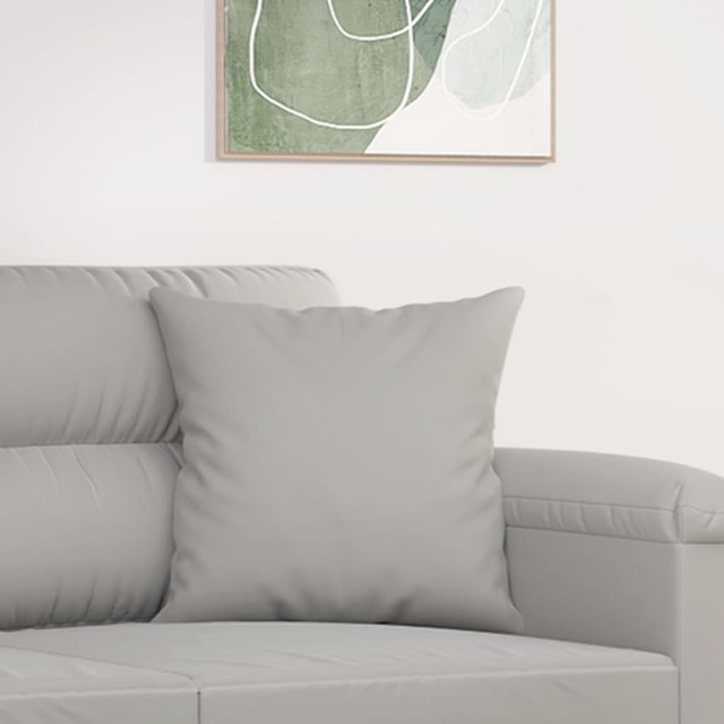 Sierkussens 2 st 40x40 cm microvezelstof lichtgrijs is nu te koop bij PeponiXL, paradijselijk wonen!