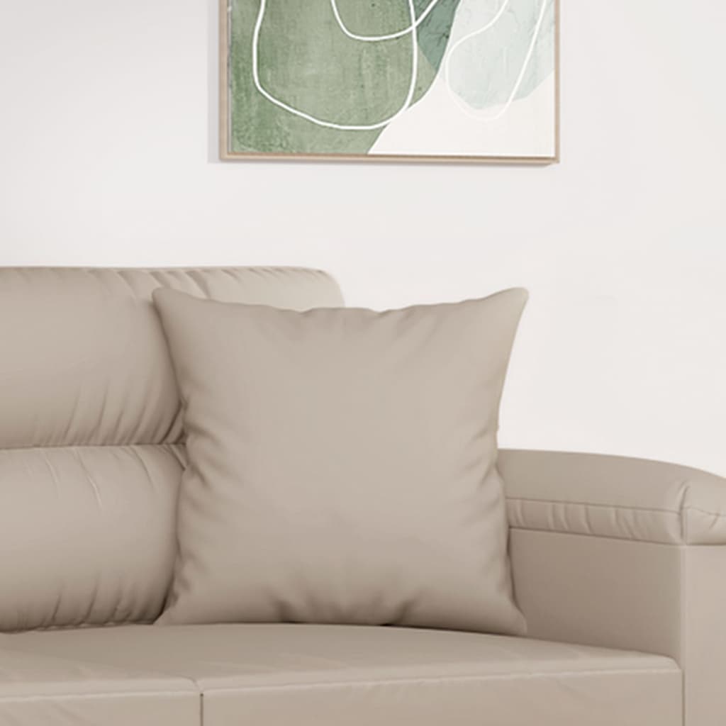 Sierkussens 2 st 40x40 cm microvezelstof crèmekleurig is nu te koop bij PeponiXL, paradijselijk wonen!