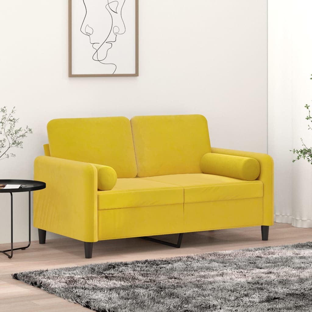 Sierkussens 2 st 15x50 cm fluweel geel is nu te koop bij PeponiXL, paradijselijk wonen!