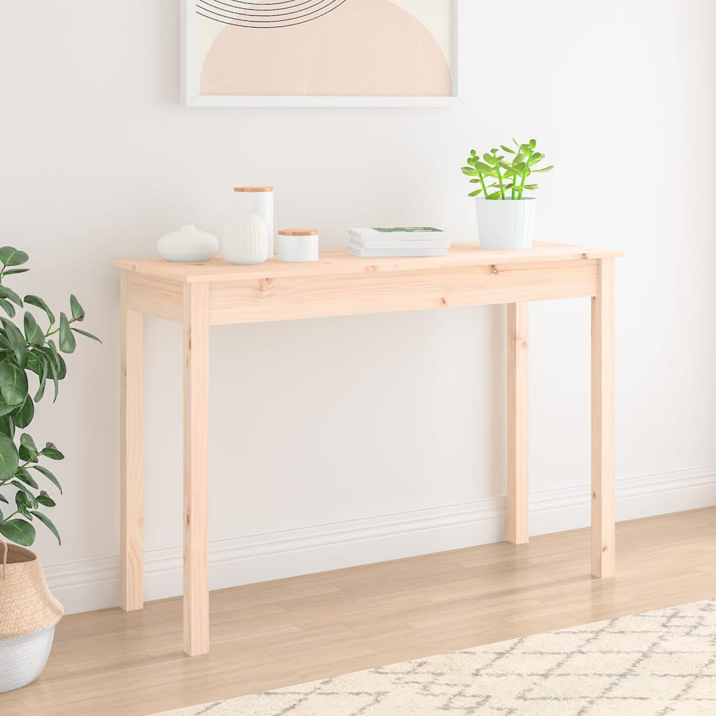 Wandtafel 110x40x75 cm massief grenenhout is nu te koop bij PeponiXL, paradijselijk wonen!