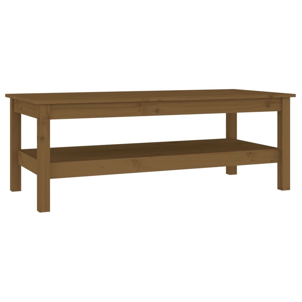 Salontafel 110x50x40 cm massief grenenhout honingbruin is nu te koop bij PeponiXL, paradijselijk wonen!