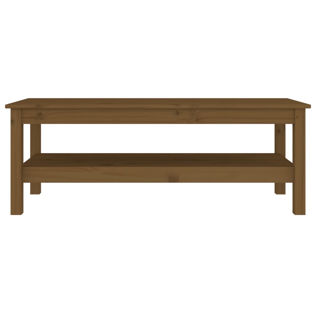 Salontafel 110x50x40 cm massief grenenhout honingbruin is nu te koop bij PeponiXL, paradijselijk wonen!