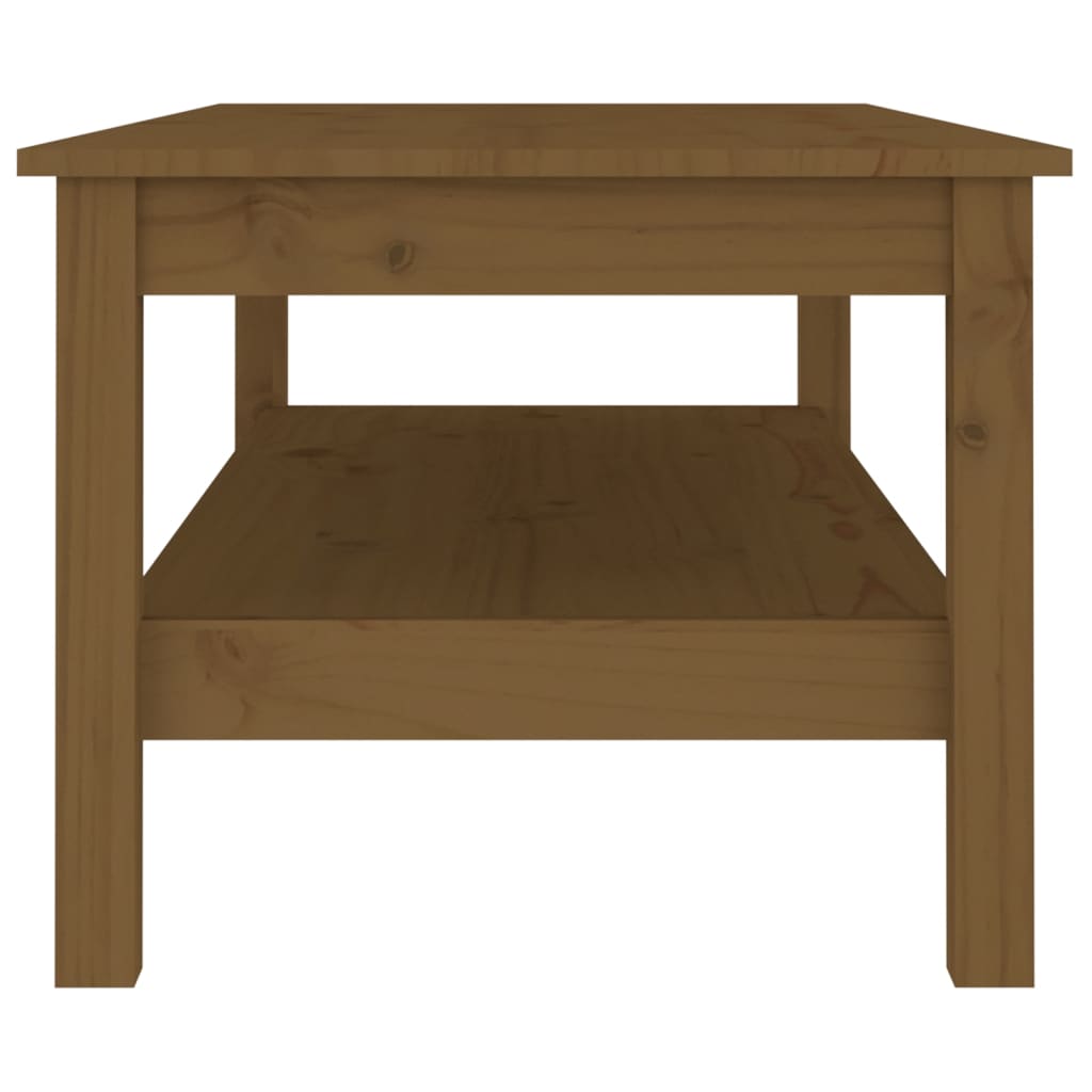 Salontafel 110x50x40 cm massief grenenhout honingbruin is nu te koop bij PeponiXL, paradijselijk wonen!
