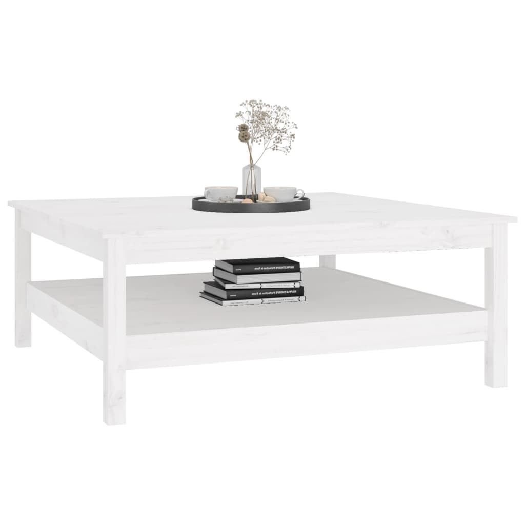 Salontafel Wit 100x100x40 cm Massief grenenhout is nu te koop bij PeponiXL, paradijselijk wonen!