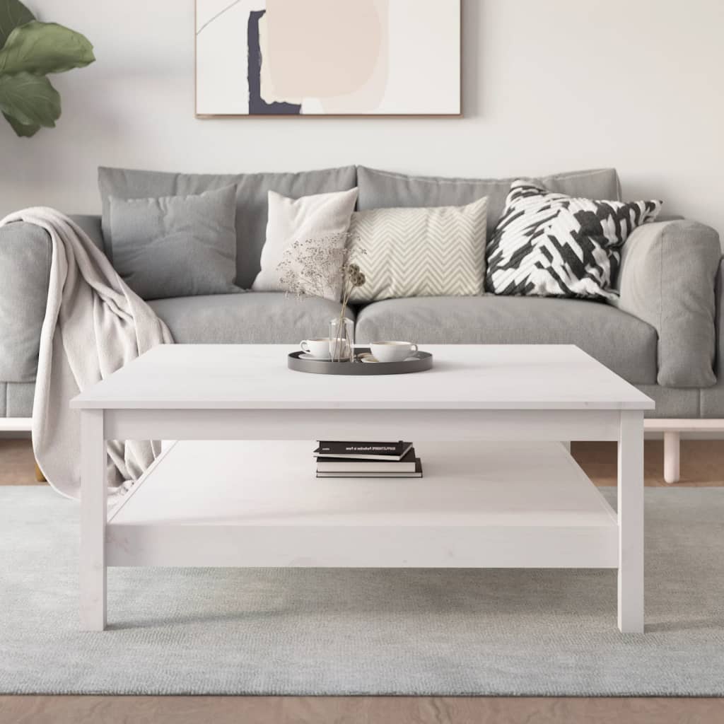 Salontafel Wit 100x100x40 cm Massief grenenhout is nu te koop bij PeponiXL, paradijselijk wonen!